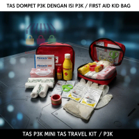 TAS P3K MINI TAS TRAVEL KIT / P3K TAS DOMPET P3K DENGAN ISI P3K / FIRST AID KID BAG