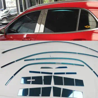 For Benz GLA200 GLA180 GLA220 X156 2015 2016 2017 Stainless Steel All window Frame trim Car Accessories Stickers