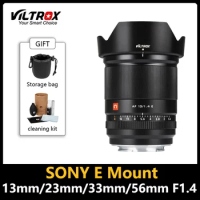 VILTROX 13mm 23mm 33mm 56mm Lens F1.4 APS-C AF Auto Focus Large Aperture Prime Lens For Sony E A7 A7RIII A7S A7MIV A6000 A6300