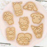 8 cái/Bộ 3D phim hoạt hình Biscuit khun Cookie khun Báo Chí DIY Baking phụ kiện Cookie cutter Set tù