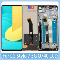 6.8" Original For LG Stylo 7 5G LCD Q740 Display Touch Screen With Frame Digitizer Assembly For LG stylo7 stlo7 Q740 LCD Display