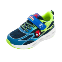 【Marvel 漫威】正版童鞋 蜘蛛人SPIDEY 電燈運動鞋/透氣 排汗 輕量 藍(MNKX35706)