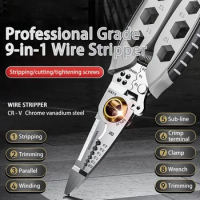 7-Inch Multifunctional Wire Stripper Pliers Electrician Special Tools High-Precision Cutting Crimping Cable Hand Tool