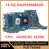 M31198-001 M31198-601 For HP 14-FQ 14S-FQ Laptop Motherboard DA0PAEMB6D0 With AMD 3020E/Ryzen 5 3450U CPU 100% Fully Tested Good