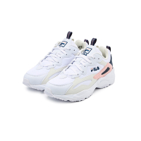 FILA RAY TRACER 中性復古運動老爹鞋-白/粉 4-C606Y-149