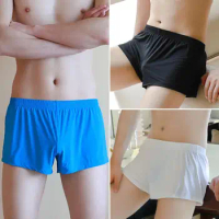 Boxer Brief Durable Stretchable Comfort Boxer Brief Stretchy Boxer Underwear No Bound Feeling Men Underpants for Man