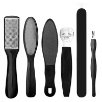 【AHOYE】足部美容8件套裝(去腳皮器 磨腳皮器 美足機 去角質 去除死皮)