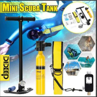 DIDEEP-Mini Scuba Diving Tank Equipment, Dive Cylinder with 8 Minutes Capability, 0.5L Capacity for Snorkeling and Dive