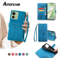Fashion Leather Case for Motorola Edge 40 30 Neo S30 X40 X30 20 Lite S Pro Ultra Fusion 2023 Flip Case with Card Slots