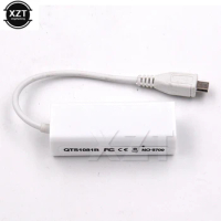 Hot sale Micro USB 2.0 5 Pin to Ethernet 10/100 M RJ45 Network Lan cable Adapter Card Micro usb to lan card Connector For Tablet