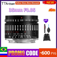 TTartisan 35mm F0.95 Lens Large Aperture Prime Lens for Sony E Canon M Canon RF-S Fujifilm X Leica L Nikon Z Camera Mount