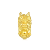 【點睛品】Charme XL 文化祝福 龍吐珠轉運珠 黃金串珠