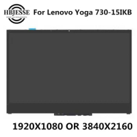 15.6"LCD display Touch Screen Digitizer Assembly Panel With Bezel For Lenovo YOGA 730-15 Yoga 730-15IKB 81CU Yoga 730-15IWL 81JS