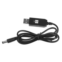 ตัวแปลงแรงดันไฟฟ้า USB 5V Boost เป็น 12V หม้อแปลงโวลต์ขั้นบันได 2A สาย Boost
