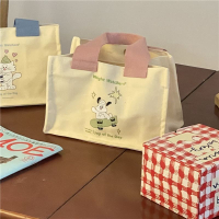 便當包便當袋夏季上課便當包飯盒袋可愛咖啡貓滑板狗通勤上班學生【淘夢屋】