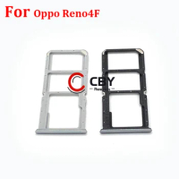For OPPO Reno 4F 4SE 4 5G Sim Card Tray Holder Slot Adapter Sim Card Socket Replacement Parts