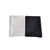 Kain Katun Polos Kain Katun Poplin Putih Hitam Premium PC001 [Min. Beli 1 Meter]
