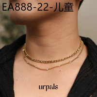 URPALS สร้อยคอ Stainless ชุบทอง18K ไม่ลอก ไม่ดำ แพ้ง่ายใส่ได้
