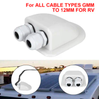 Roof Wire Entry Caravan Solar Car Junction Box Cable Connector Holder Cable Entry Gland Box Dual Hole