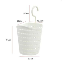 全城熱賣 - 掛式花盆蝴蝶蘭專用掛盆吊盆壁掛花籃掛架蘭花掛籃小盆栽吊籃花盆1個米白色小吊藍+帶掛鉤塑膠