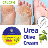 Anti Crack Foot Cream Drying Cracked Feet Repair Heel Dead Skin Removal Moisturizing Hand Foot Care Olive Oil Urea Mask 120g
