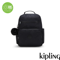 Kipling 墨黑壓印大容量媽媽包-SO BABY