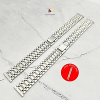 [RARE] Strap Stainless Steel Beads of President Vintage Retro 18mm Tali Jam Tangan Oval Beads Timbul