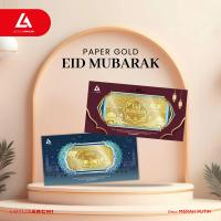 Lotus Archi Gold Eid Mubarak Series - Paper Gold