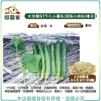 【綠藝家】大包裝G17-1.小黃瓜(306小胡瓜)種子4.5克(約135顆)