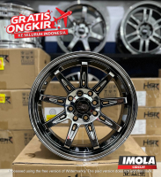 pelek Black Chrome murah Ring 15 HSR Tikala lubang 4 Et 40 PNP mobil Swift Ignis livina