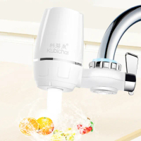 【美好家】自來水水龍頭過濾淨水器-一機三芯(七重過濾雜質 陶瓷濾芯 活性碳 除氯 雙出水 濾水器 廚房)