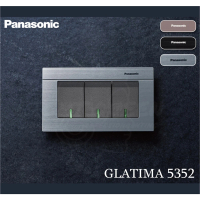 【Panasonic 國際牌】三入 GLATIMA 系列 螢光3切開關 螢光開關 三切開關 110V(WTGF5352H)