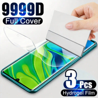 Filem Hidrogel 9999D 3 keping untuk Vivo iQOO 15/13/12/11/10/9 Pro, pelindung skrin liputan penuh, f