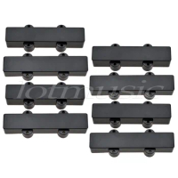 5sets Black Sealed Bass Pickup Covers Neck/Bridge for 4 String Jazz J Bass Replacement