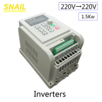 1.5kw inverter,220V 1 phase input,to 220V 1 phase output,motor governor,for electric motor Industrial equipment CNC