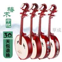中阮老紅木小阮工廠阮琴新品初學入門成人花梨木中阮樂器初者