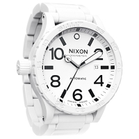 NIXON The ceramic 51-30 陶瓷機械腕錶-白/51mm