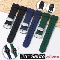 20mm 22mm Silicone Watch Strap for SEIKO SKX007 SKX009 Diving Bracelet Men Women Quick Release Watch Band Ring Clasp Pin Buckle