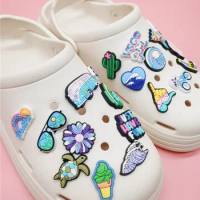 Summer Series for Crocs Shoe Charms Funny Clog Shoes Accessories Diy Combination Buckle Decorations For Crocs Pins Adult Kids