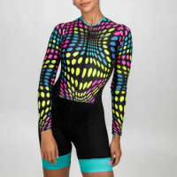XAMA cycling skinsuit women long sleeves bike clothing summer roadbike ciclismo outdoor team mtb apparel