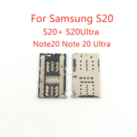 2-10Pcs For Samsung Galaxy S20 S20+ S20 Ultra Note20 Note 20 Ultra Sim Card Reader Micro SD Memory Card Holder Slot Repair Part