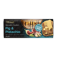 OB Finest Specialty Crackers Gluten-Free Fig &amp; Pistachio, 130g