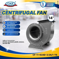 CKE Centrifugal Fan 14 Inch 220V Sirocco Blade Blower Keong Hisap Ventilasi Industri