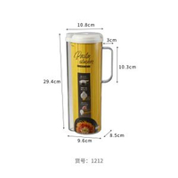 日本進口麵條收納盒廚房計量裝意面盒義大利面保鮮盒放麵條的盒子平行進口