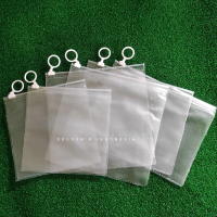 Pouch ziplock ring pouch skincare MIKA PVC TEBAL 015 pouch masker,wadah kosmetik