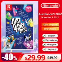 Nintendo Just Dance 2022 Switch Physical Game Card Deals 100% Official Original Music Genre for Switch OLED Lite Game Console