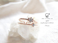 s925純銀莫桑鑽戒指 莫桑鑽 純銀戒指 925純銀 晶晶工坊-love2 7298