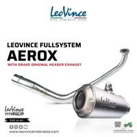 Knalpot Leovince Fullsystem Aerox Old 155 With Header Drake Original LV 10 Titanium