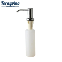 Torayvino Soap Dispenser Kitchen detergent dispensers Sink Deck Mounted Soap Dispenser Plastic Chrome Painting Soap Dispensers