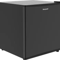 Honeywell Compact Refrigerator 1.6 Cu Ft Mini Fridge with Freezer, Single Door, Low noise, for Bedroom, Office